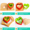 FASTSPOK Juego de cortador y sellador de sándwiches, 9 piezas de sándwichera sin cortezas