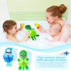 2 esponjas de baño para niños pequeños con diseño de dibujos