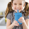 Mintlyfe Vaso con popote para niños pequeños, taza de entrenamiento 100% silicona