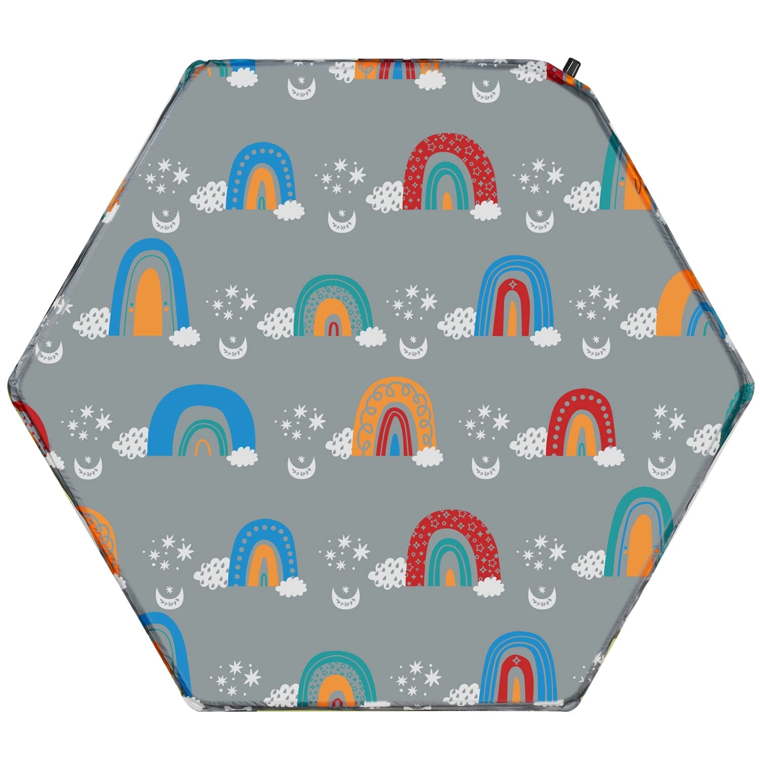 Hoybell Tapete hexagonal para corralito de juegos