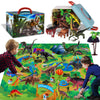 IGINOA juego de 40 piezas de dinosaurio de dinosaurio con tapete de juego
