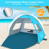 COMMOUDS tienda de playa UPF 50+ para 3-4 personas
