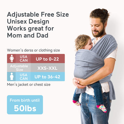Momcozy Fular portabebés, fácil de llevar para bebés