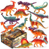 shopperals, 12 figuras de dinosaurio grandes de 7 pulgadas