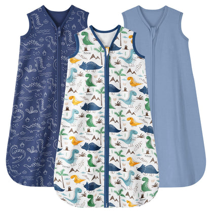 Saco de dormir para bebé Looxii, 0.5 TOG, 100 % algodón, paquete de 3 unidades, 6-12 meses