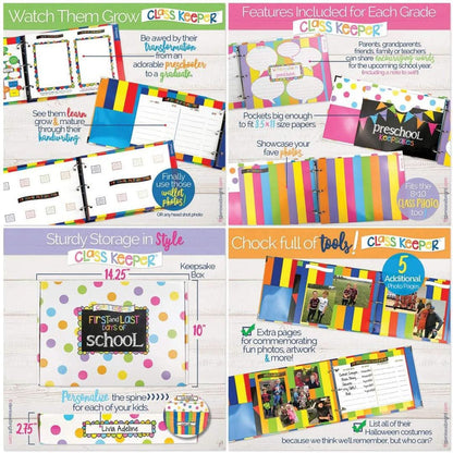 Class Keeper - Libro de recuerdos escolar con letreros de fotos