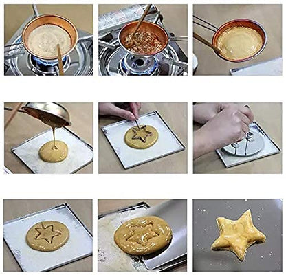 Dalgona Juego de Calamar Coreano Azúcar Caramelo Galletas