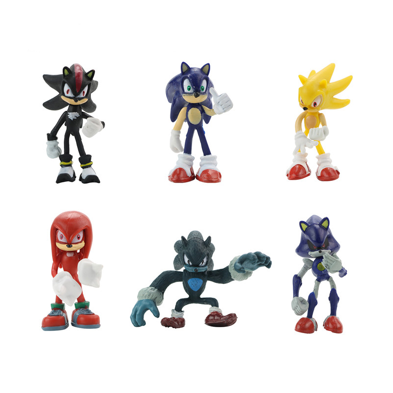 Figuras Sonic y sus amigos, 6 uds