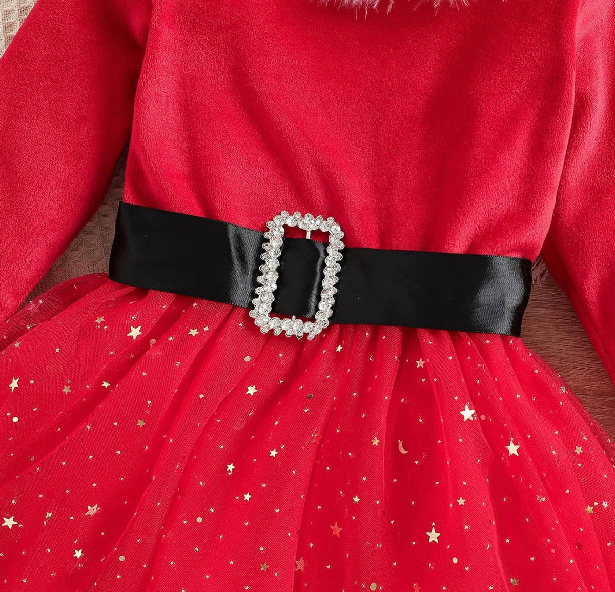 Vestido de Navidad para niña pequeña, 4-5 años