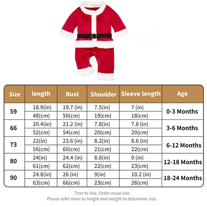 Traje de Santa de 18 a 24 meses