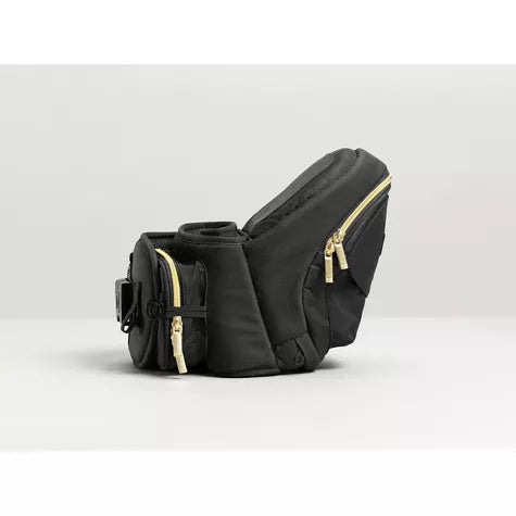 Tushbaby-Portabebés con asiento de cadera, negro y dorado