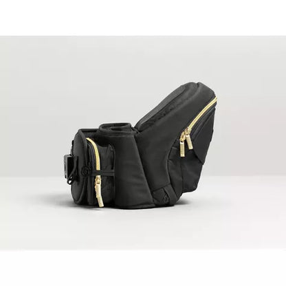 Tushbaby-Portabebés con asiento de cadera, negro y dorado