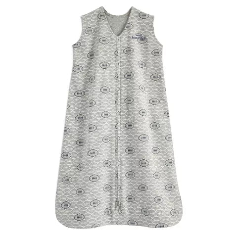 Halo SleepSack - Saco 100% algodón, diseño football, talla S de 0 a 6 meses