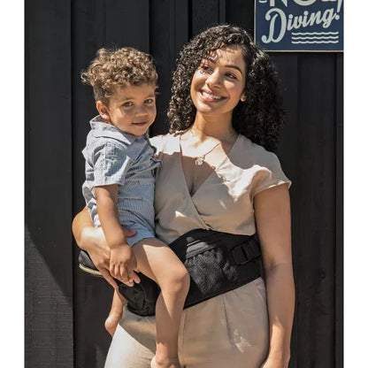 Tushbaby-Portabebés con asiento de cadera, negro y dorado