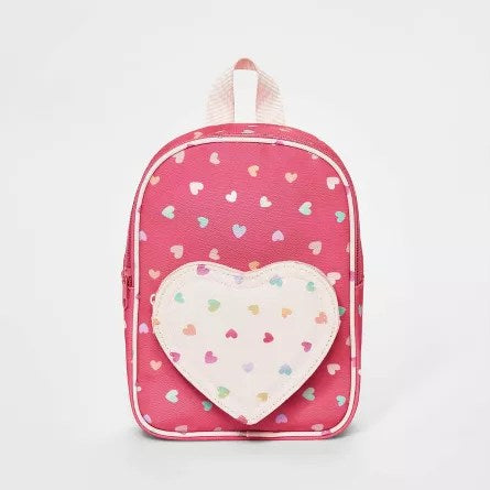 Cat &amp; Jack-Mochila con corazones de 8.25" para niñas