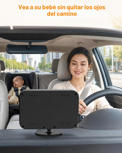 Cámara del coche del bebé, 1080P con cable cámara del bebé del coche