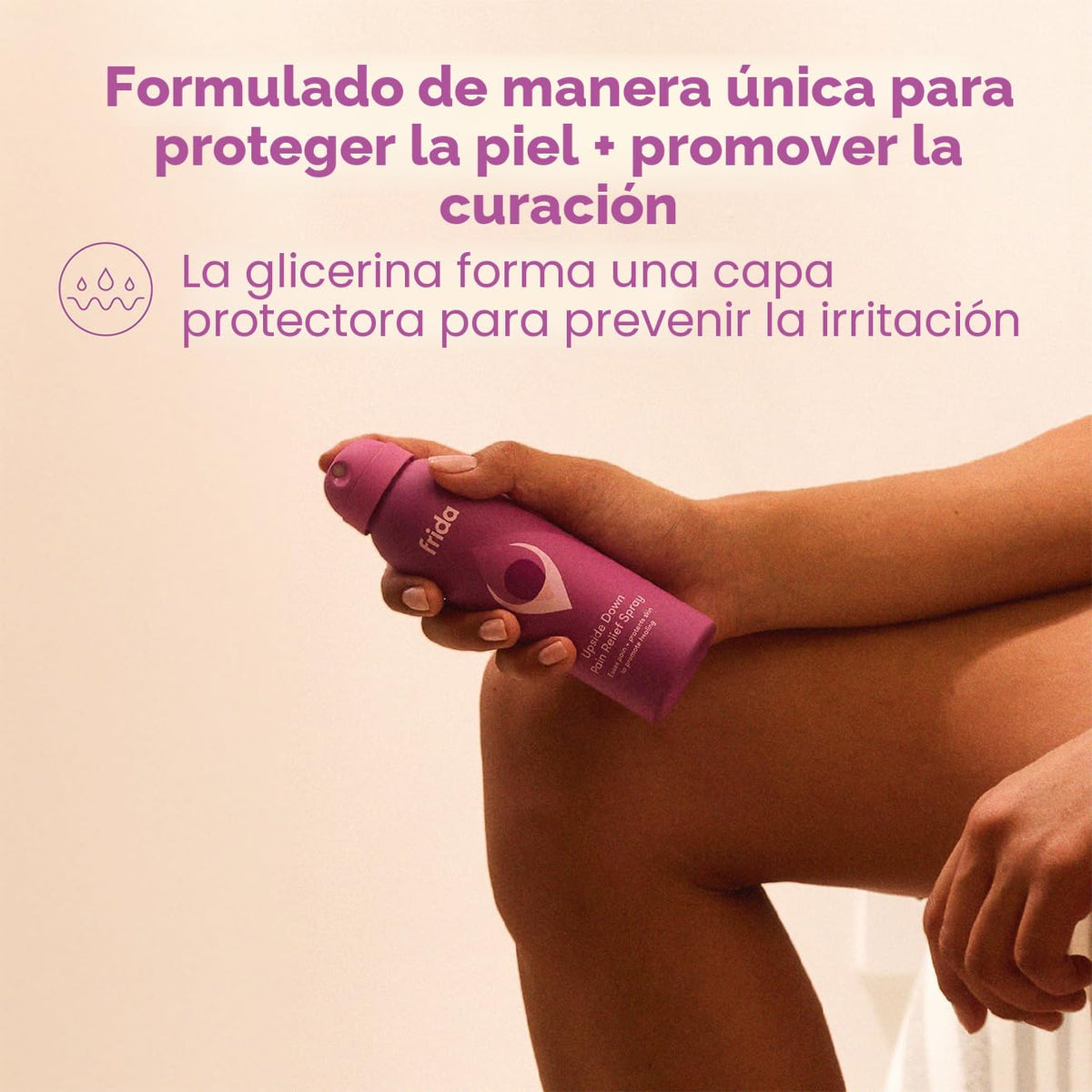 Frida Mom Spray Anestésico, Fuerza Hospitalaria con Benzocaína y Glicerina para Alivio Instantáneo y Curación