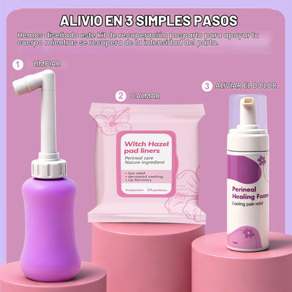 Kit de recuperación de 6 piezas de artículos esenciales para el parto