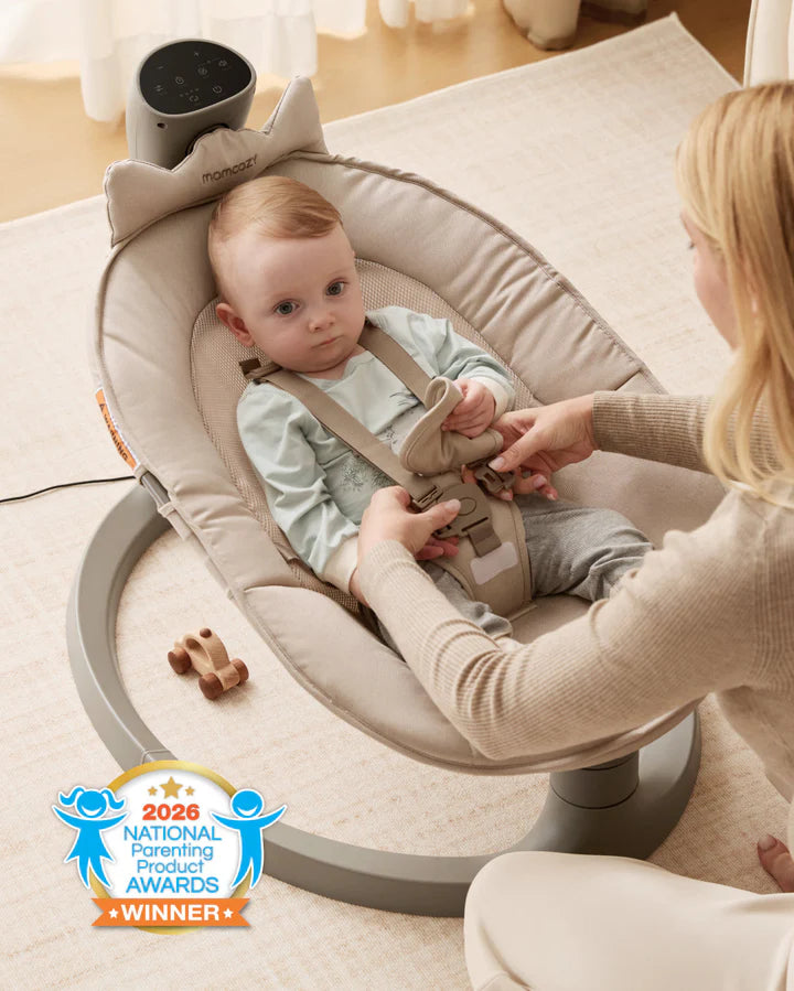Mecedora Eléctrica Momcozy 2 en 1 para Bebé
