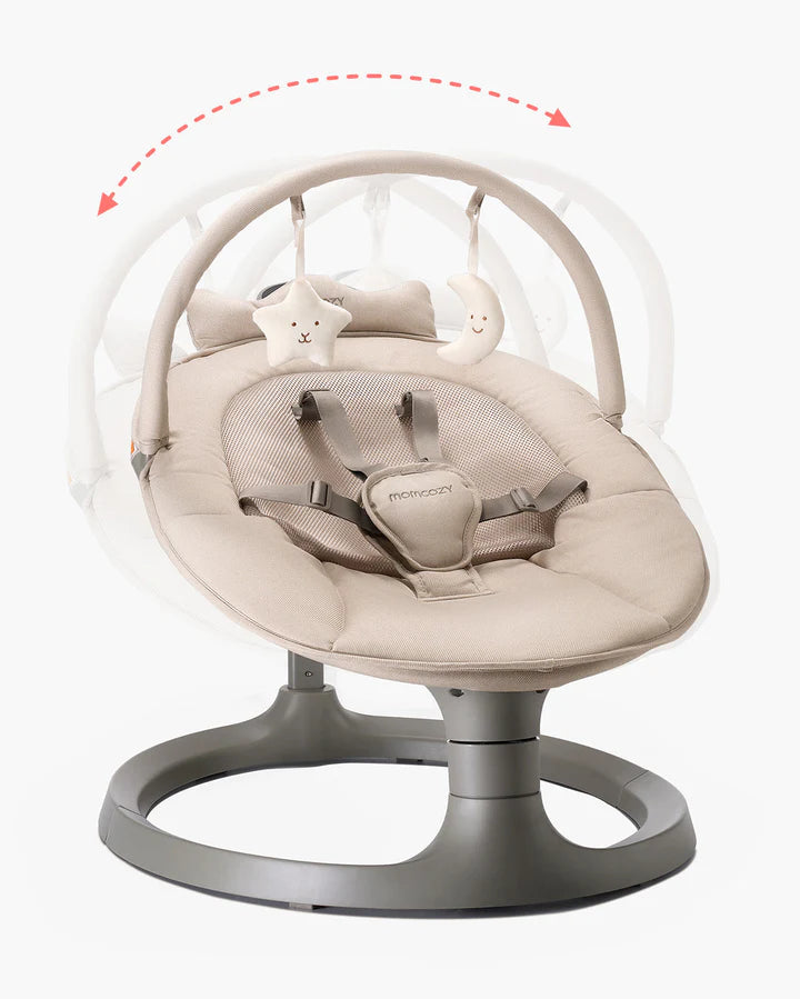 Mecedora Eléctrica Momcozy 2 en 1 para Bebé
