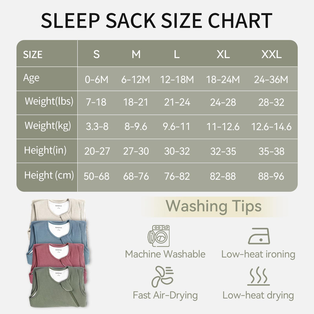 BubblePanda - Saco de Dormir de Rayón Hecho de Bambú para Bebés 0-6 Meses, 1.0tog