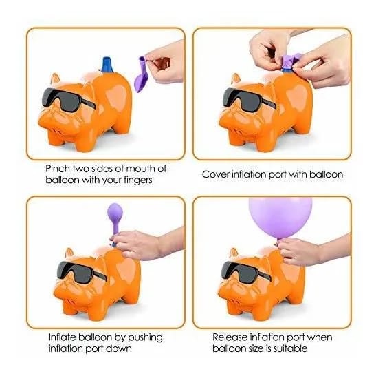 Inflador de globos perro
