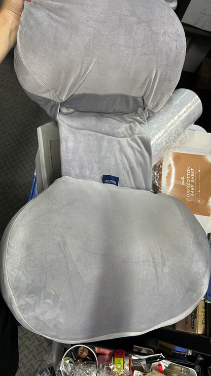 SIMINZICH- Almohada de Embarazo en Forma de C para Dormir de Lado, Doble Cuña para Cuerpo