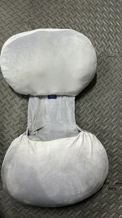 SIMINZICH- Almohada de Embarazo en Forma de C para Dormir de Lado, Doble Cuña para Cuerpo