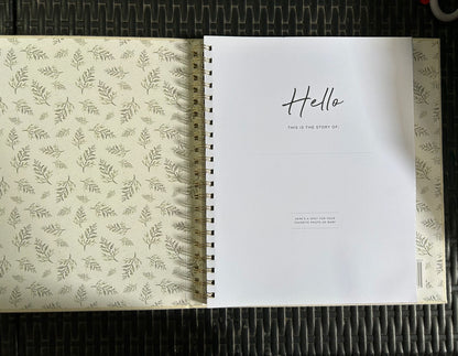 Peachly-Libro de recuerdos unisex para bebé