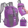 Bago Mochila Plegable Liviana de 25 L - Mochila para Viajes, morada