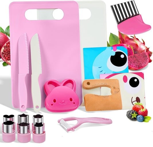 Juego de cuchillos de cocina seguros para niños