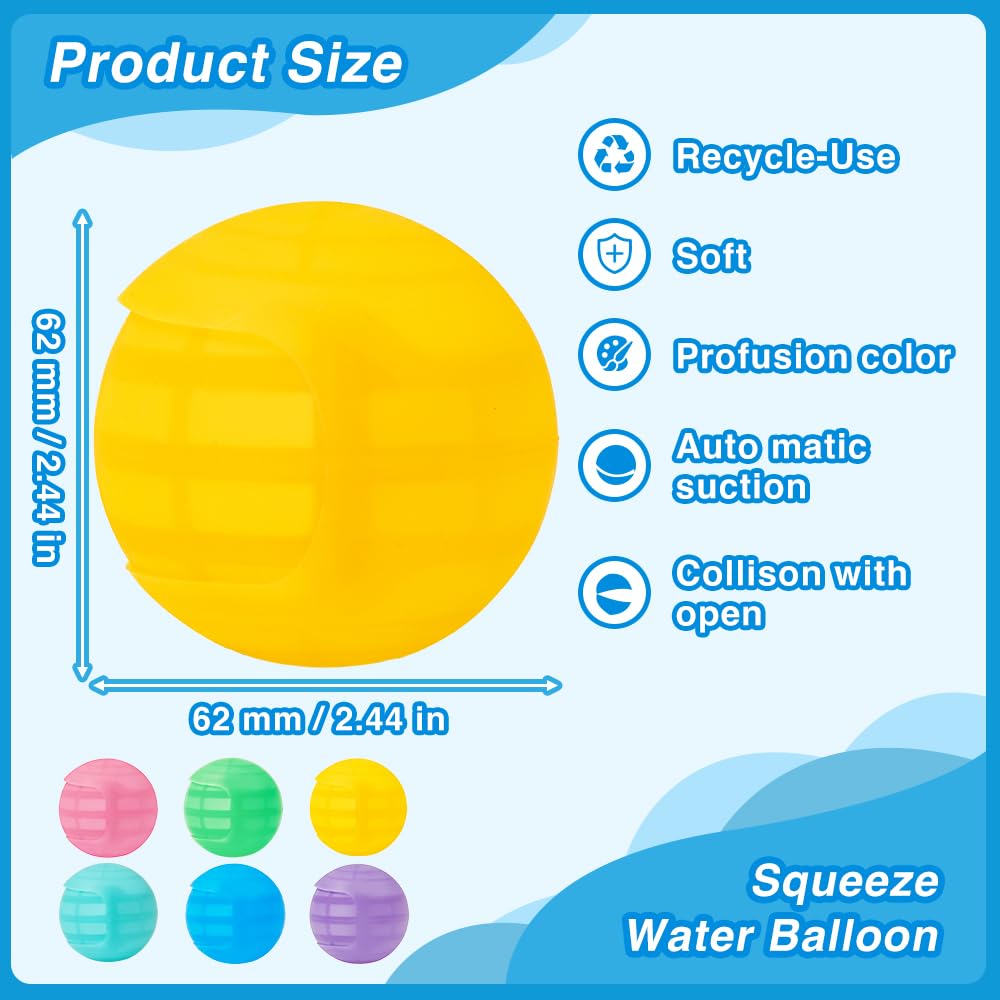 10 globos de agua reutilizables, juguetes de agua para piscina y playa