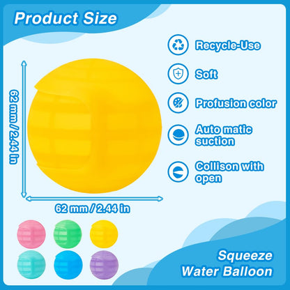 10 globos de agua reutilizables, juguetes de agua para piscina y playa