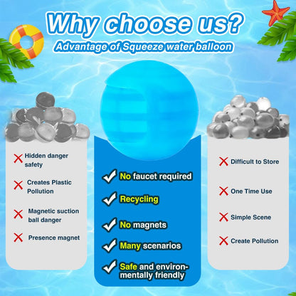 10 globos de agua reutilizables, juguetes de agua para piscina y playa