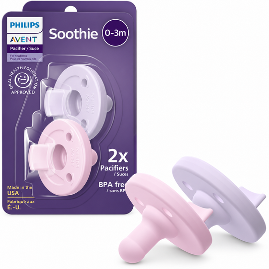 Philips Avent Soothie - Chupete para bebé de 0 a 3 meses, sin BPA