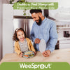 WeeSprout platos de succión con tapas para bebés y niños pequeños, 100 % silicona