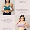 Kindred Bravely Sublime Sports - Brasier de bombeo con manos libres, talla L