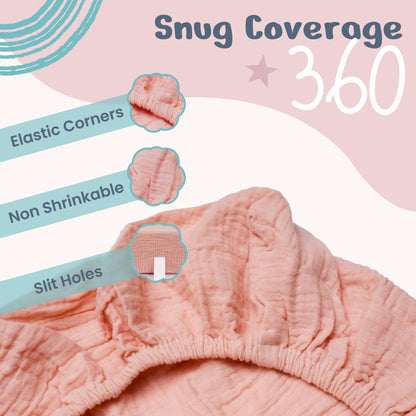 Funda para cambiador de pañales 100% de muselina ultra suave