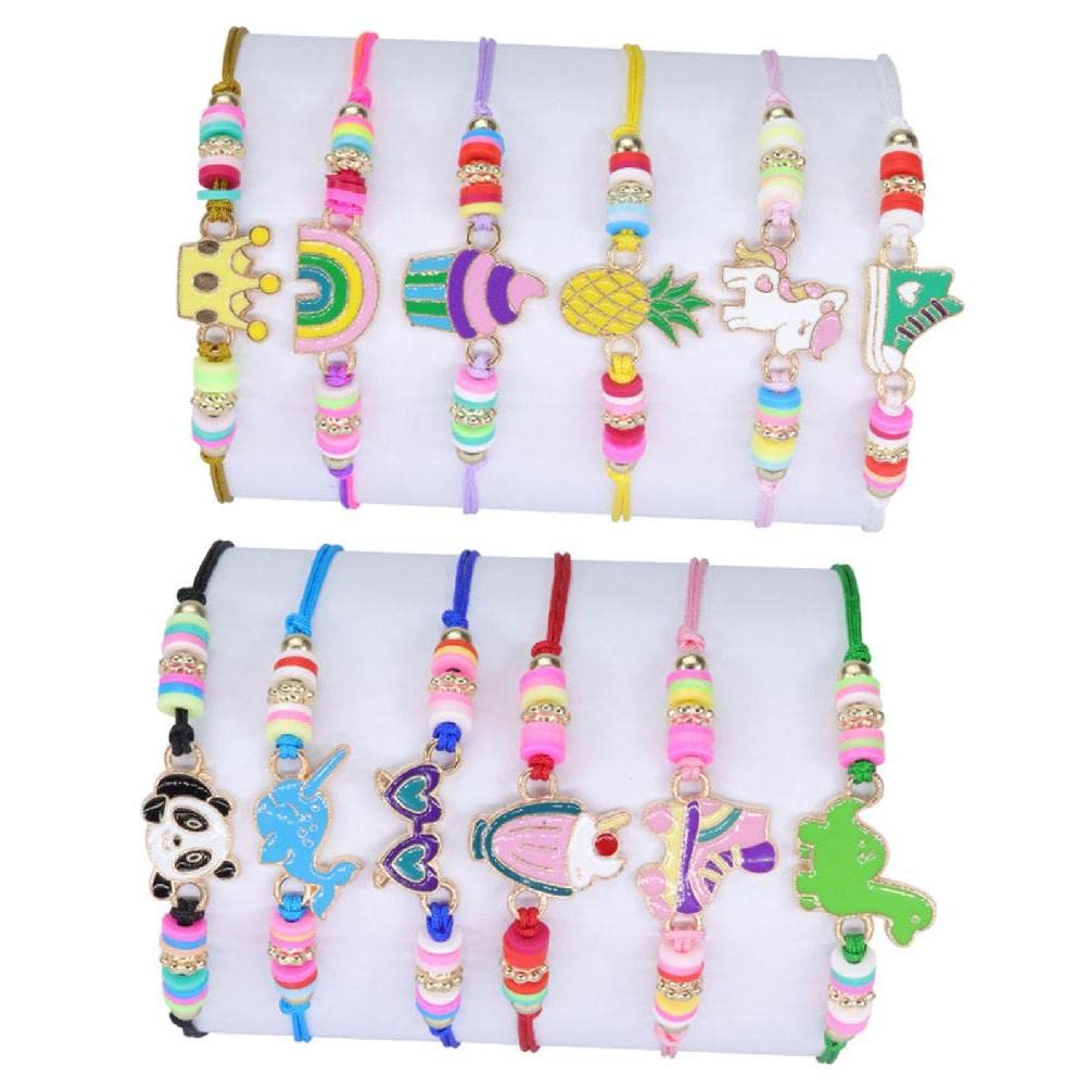 12 pulseras de cuerda trenzada, bonitas, de la amistad, ajustables, multicolor