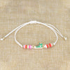 12 pulseras de cuerda trenzada, bonitas, de la amistad, ajustables, multicolor