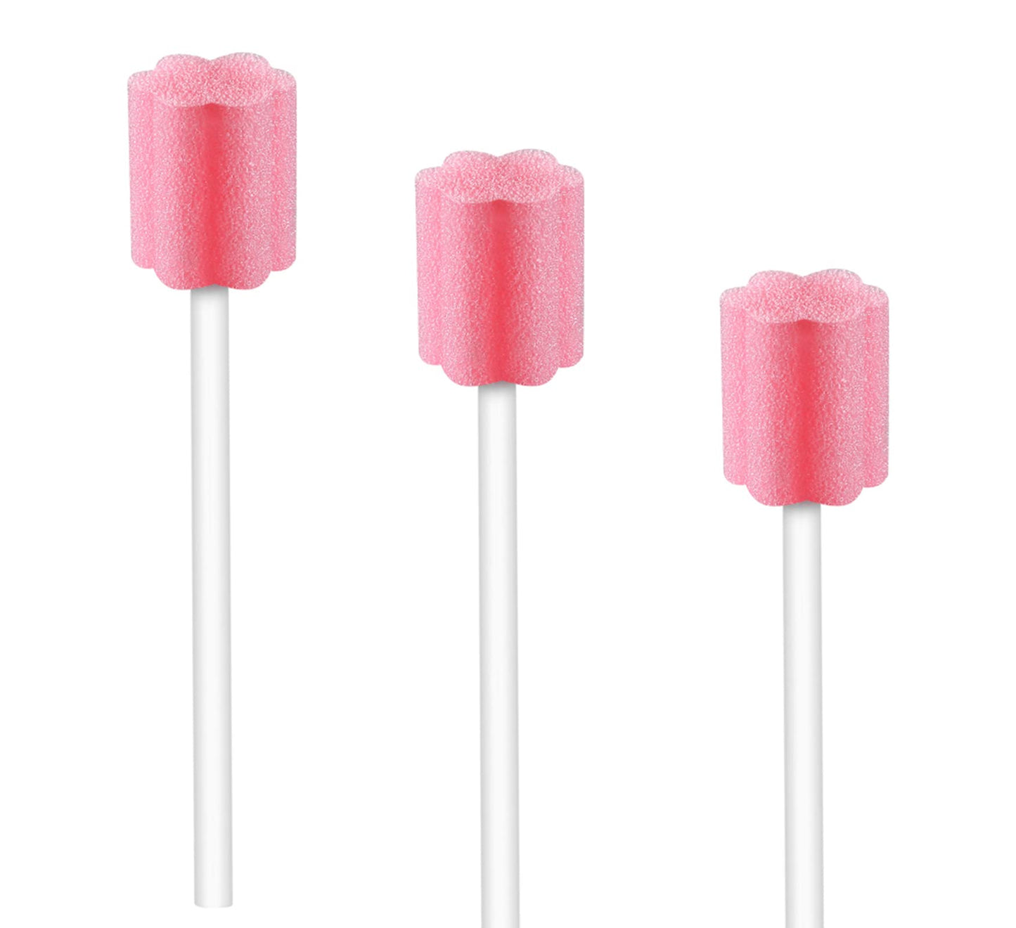 Hisopos desechables sin tratar para el cuidado bucal, 50 Uds