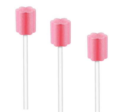 Hisopos desechables sin tratar para el cuidado bucal, 50 Uds