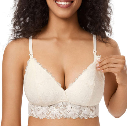 MOMANDA Bralette de encaje para mujer, XL plus