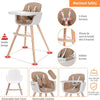Silla alta de madera convertible 3 en 1