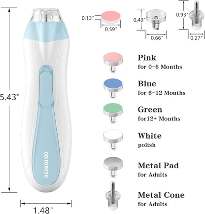 Cortador de uñas eléctrico para bebé