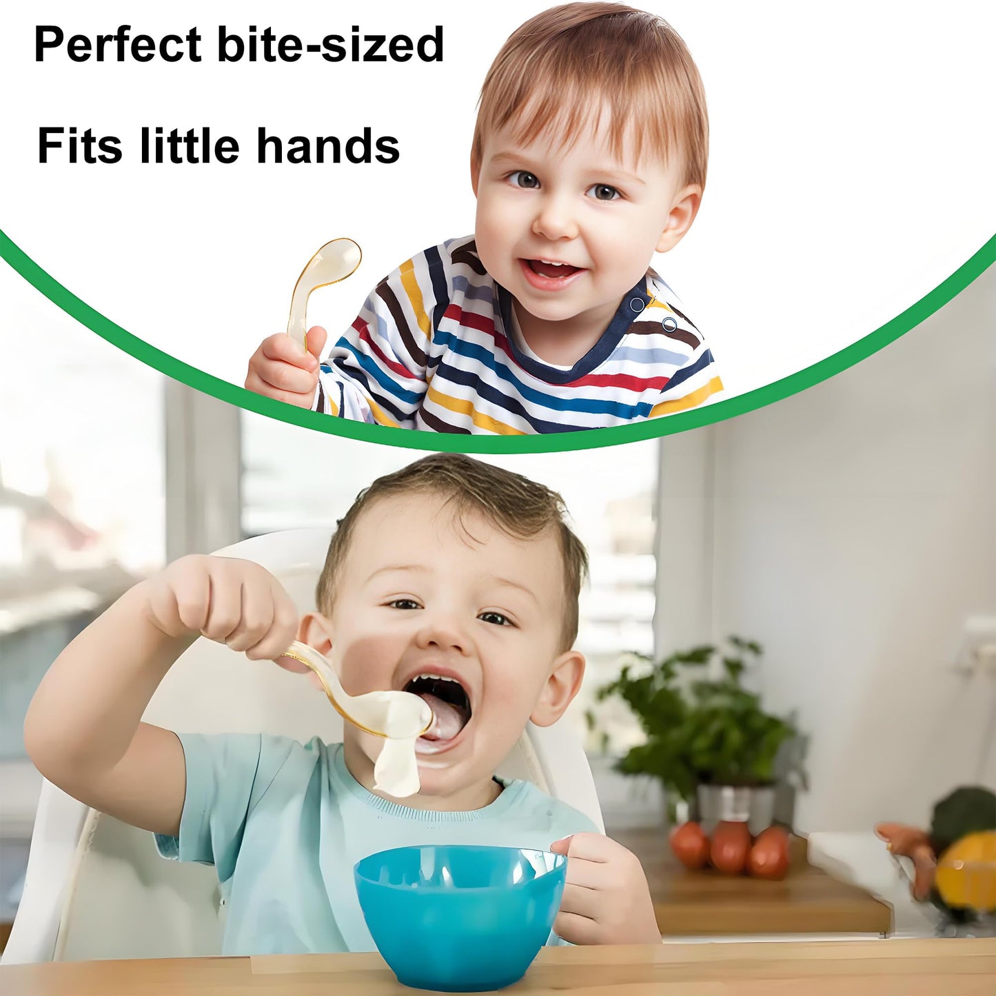 Juego de 2 utensilios para niños pequeños