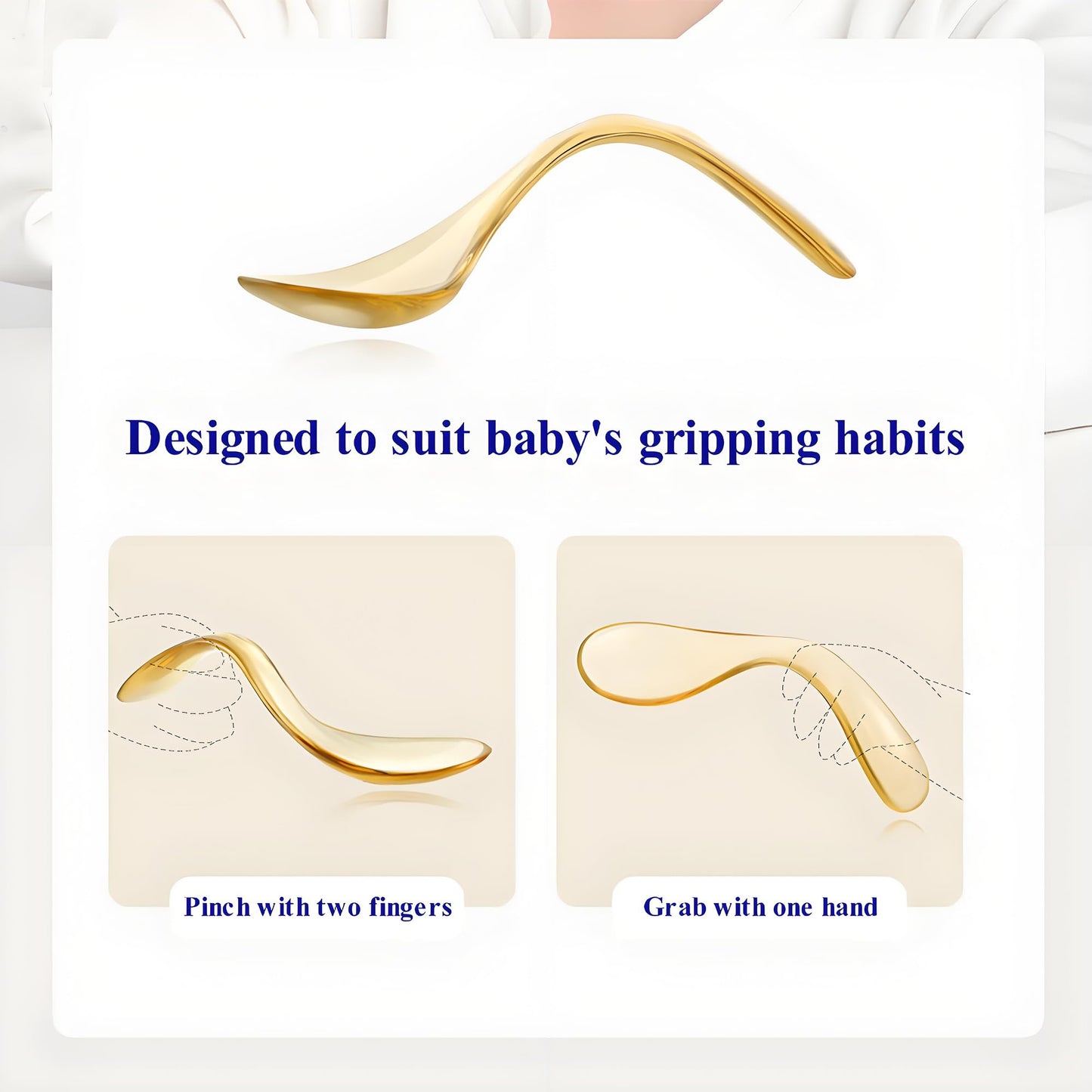 Juego de 2 utensilios para niños pequeños