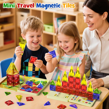 Mini Fichas Magnéticas para Niños de 4-8 Años, 40 Piezas