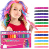 Tiza para el cabello para niñas y niños, 14 colores temporales