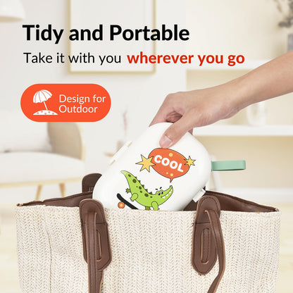 Kit de viaje portátil 6 en 1, artículos esenciales de viaje para bebés, juego de cepillos para biberones